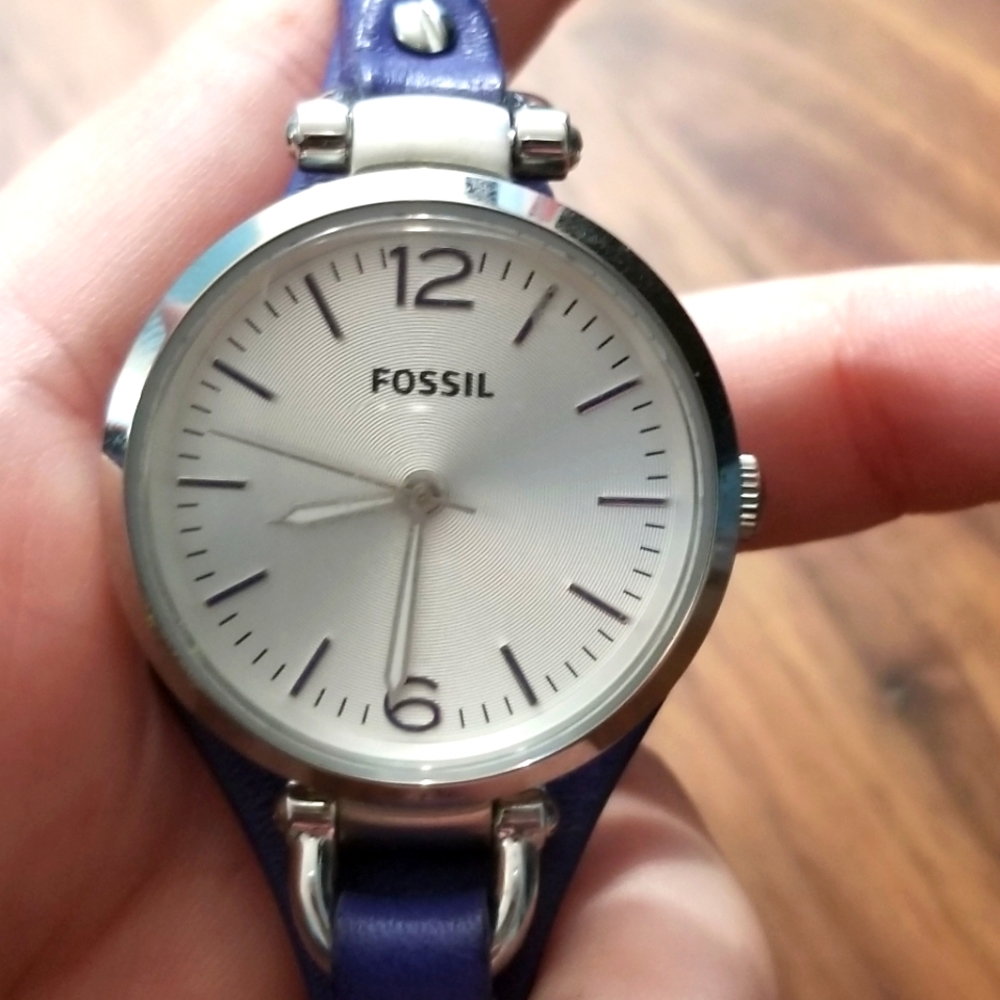 Fossil Ladies' Georgia Cuff Watch ES3318 Dark Blue